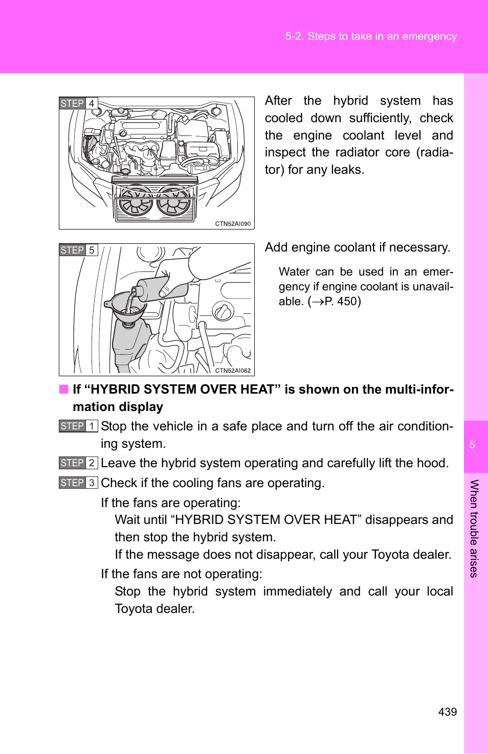 TOYOTA 2010 Camry HV User Manual | Page 441 / 494