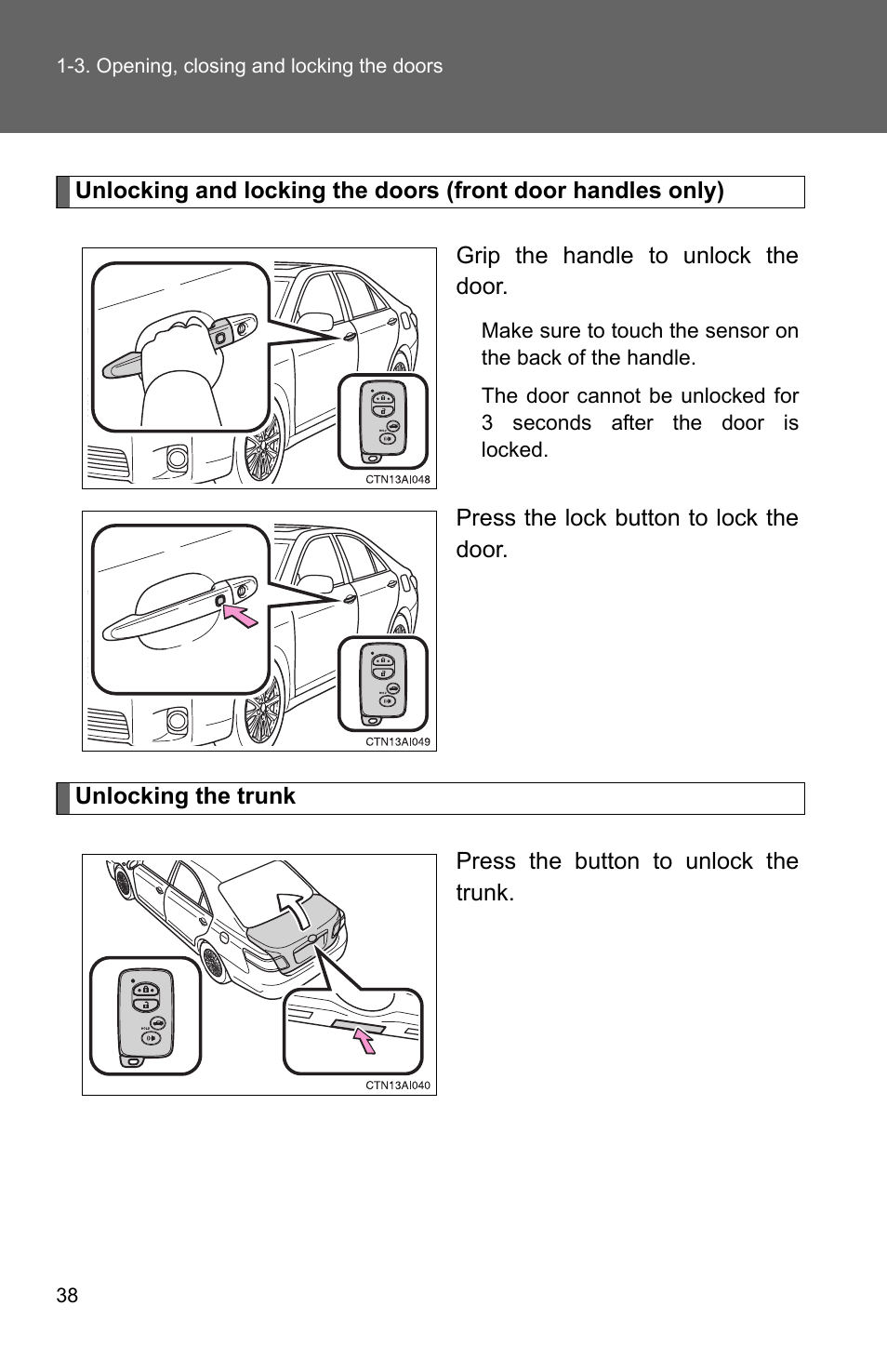 TOYOTA 2010 Camry HV User Manual | Page 64 / 494