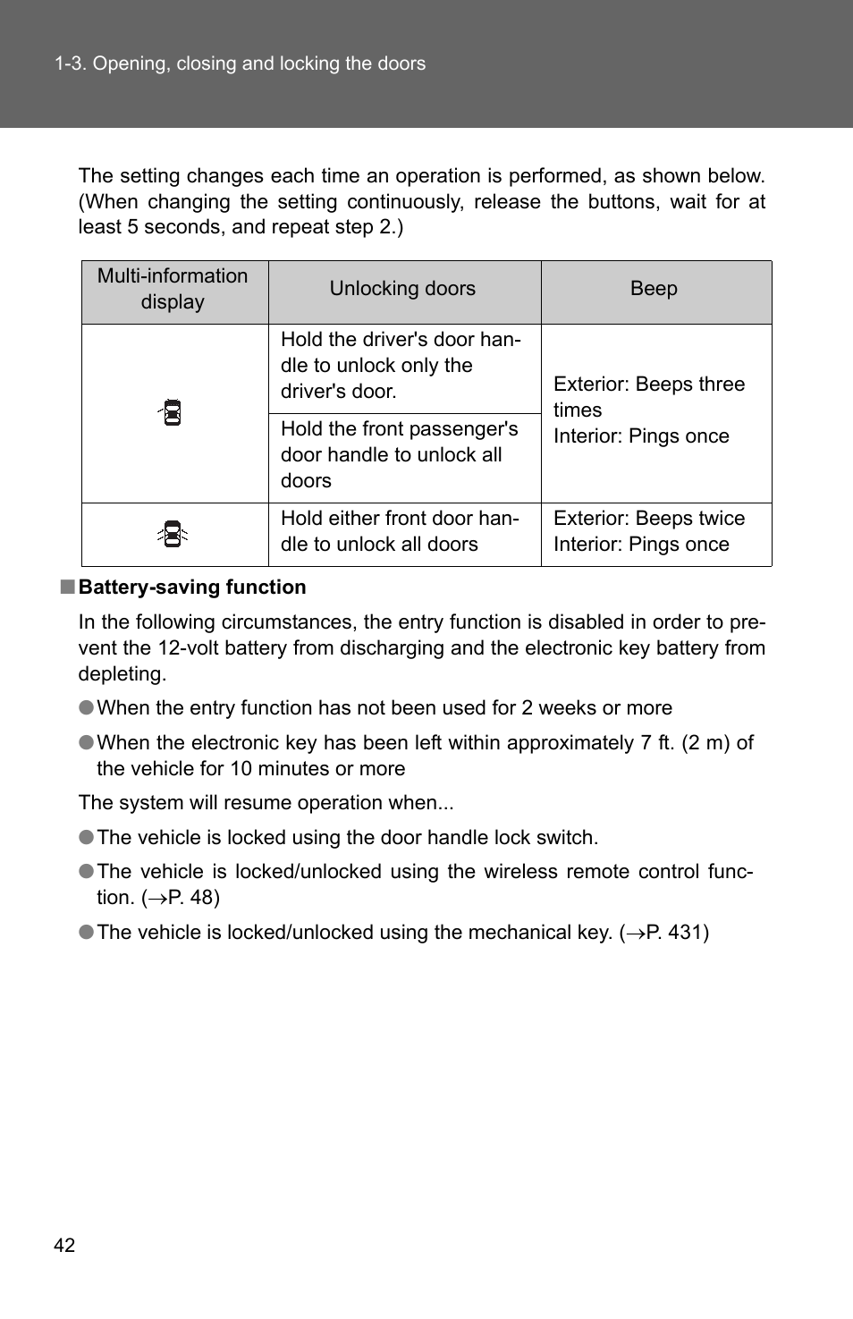 TOYOTA 2010 Camry HV User Manual | Page 68 / 494