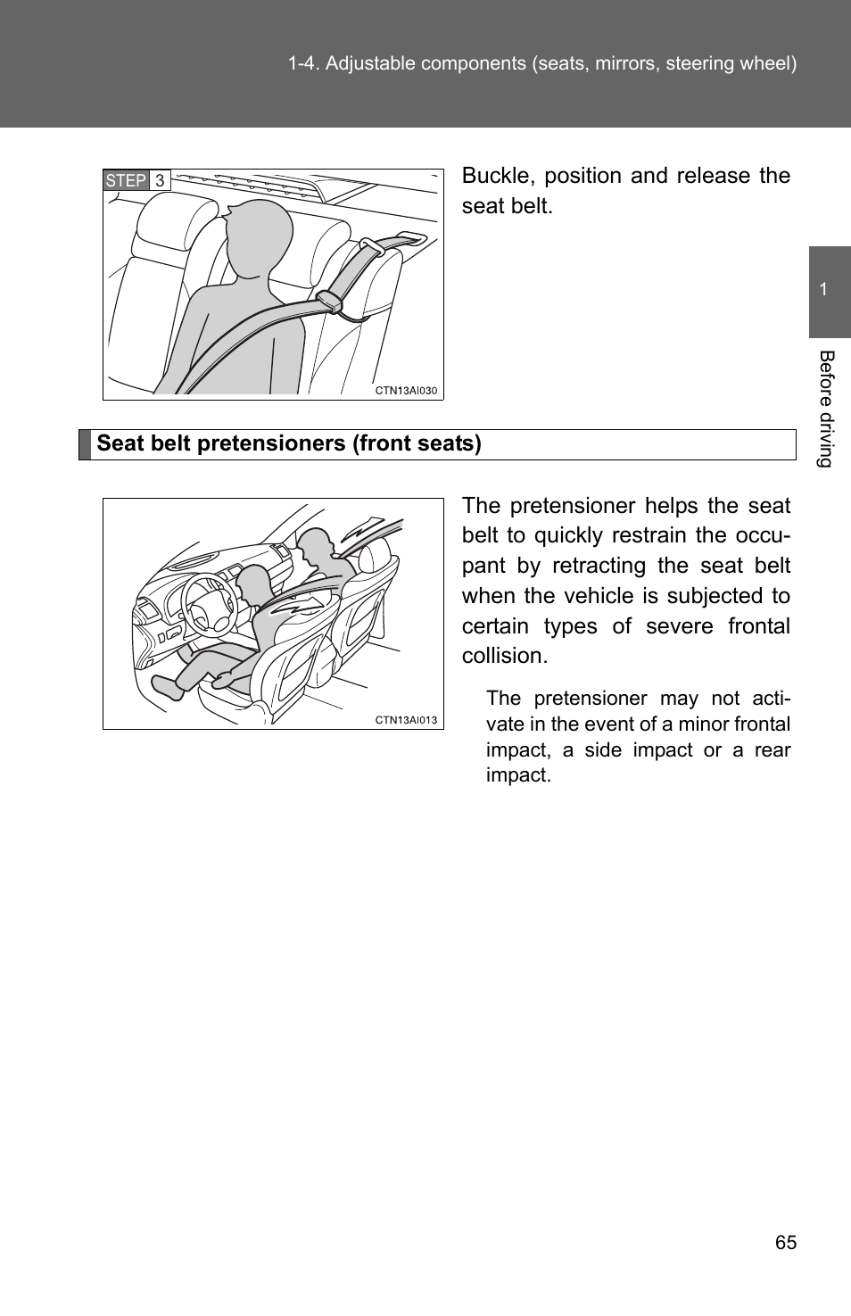 TOYOTA 2010 Camry HV User Manual | Page 91 / 494