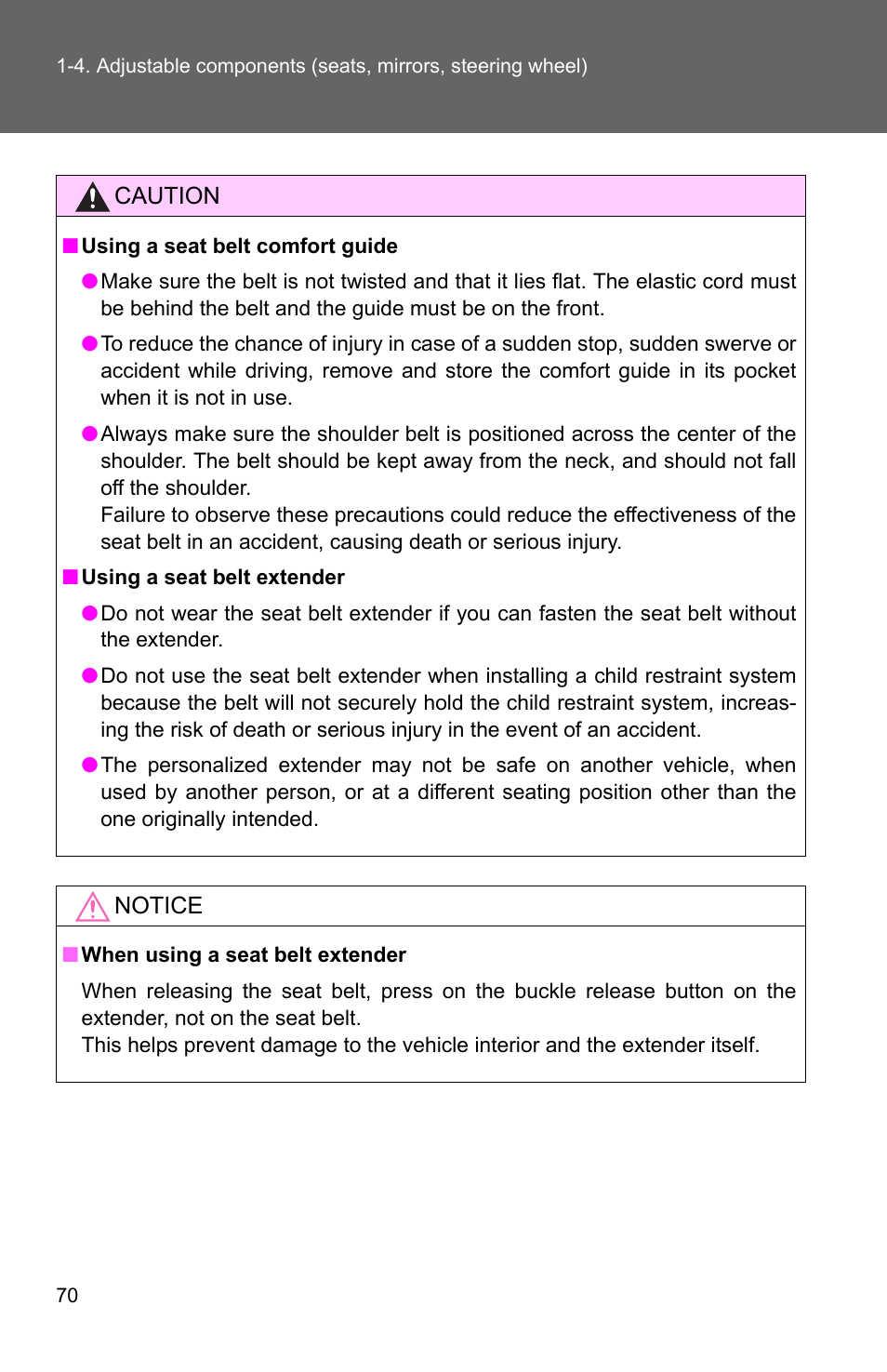 TOYOTA 2010 Camry HV User Manual | Page 96 / 494