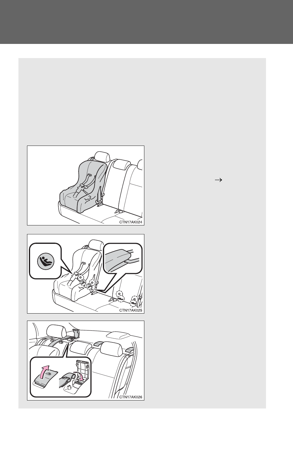 Installing child restraints | TOYOTA 2010 Corolla User Manual | Page 114 / 470