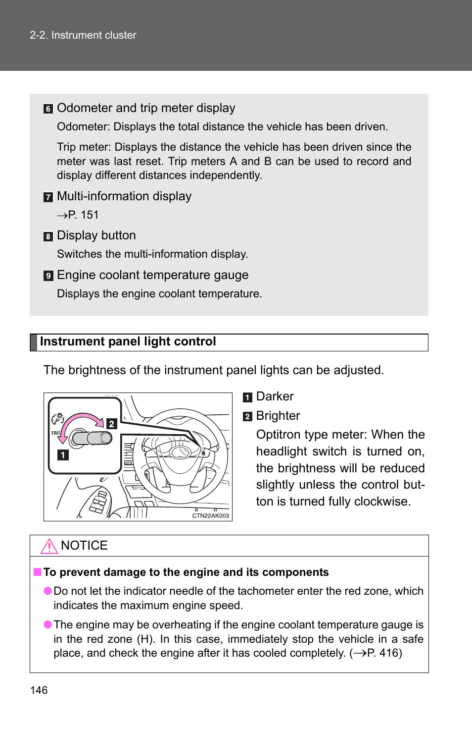 TOYOTA 2010 Corolla User Manual | Page 155 / 470