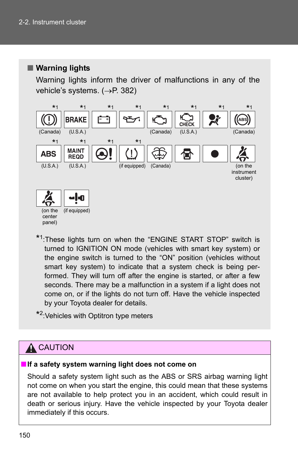 Caution | TOYOTA 2010 Corolla User Manual | Page 159 / 470