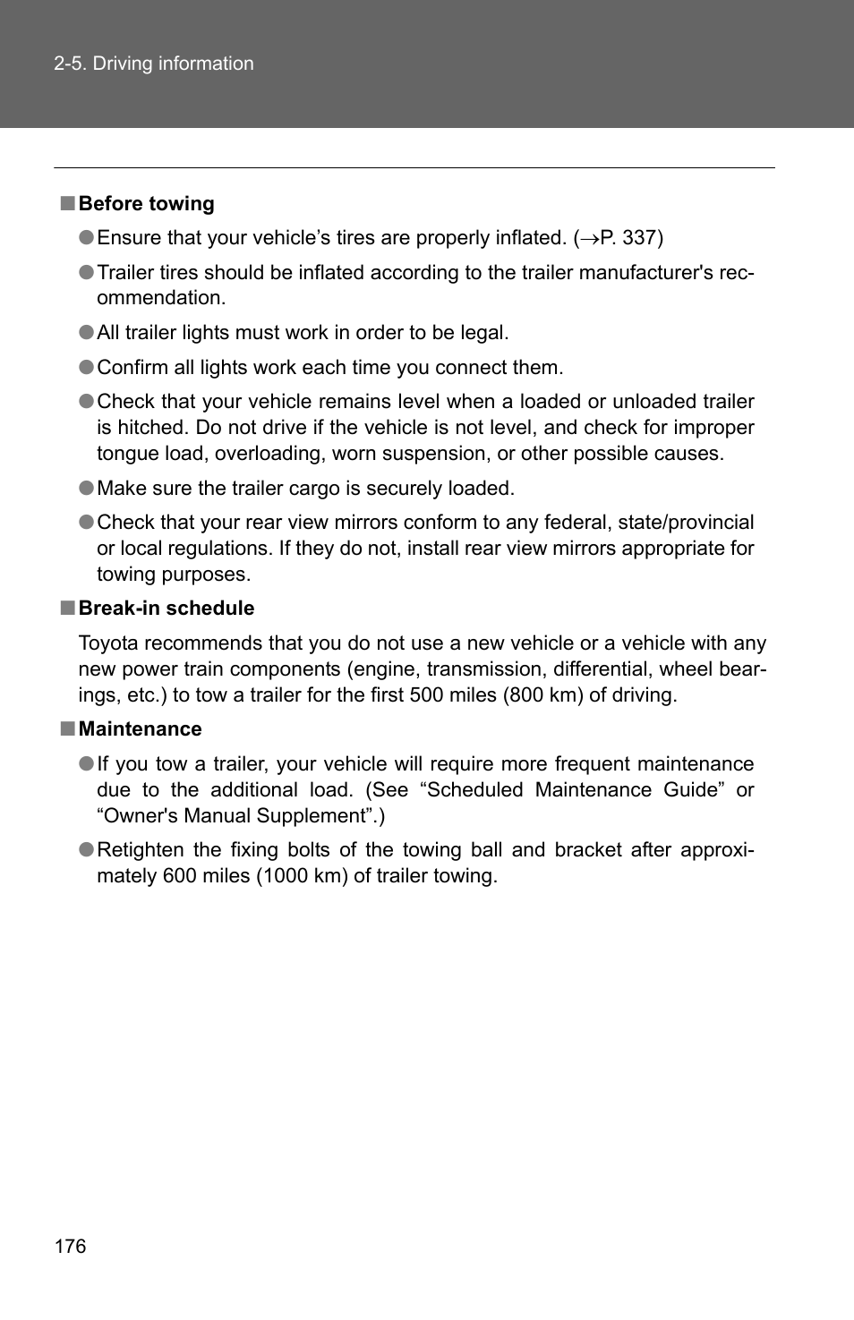 TOYOTA 2010 Corolla User Manual | Page 185 / 470