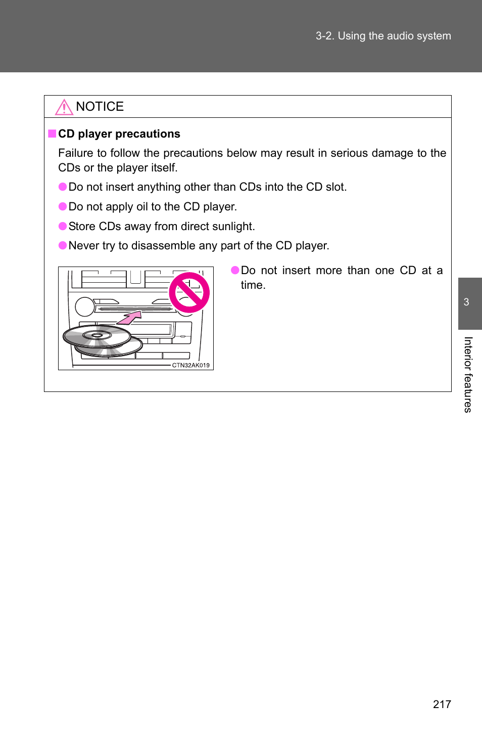 TOYOTA 2010 Corolla User Manual | Page 225 / 470