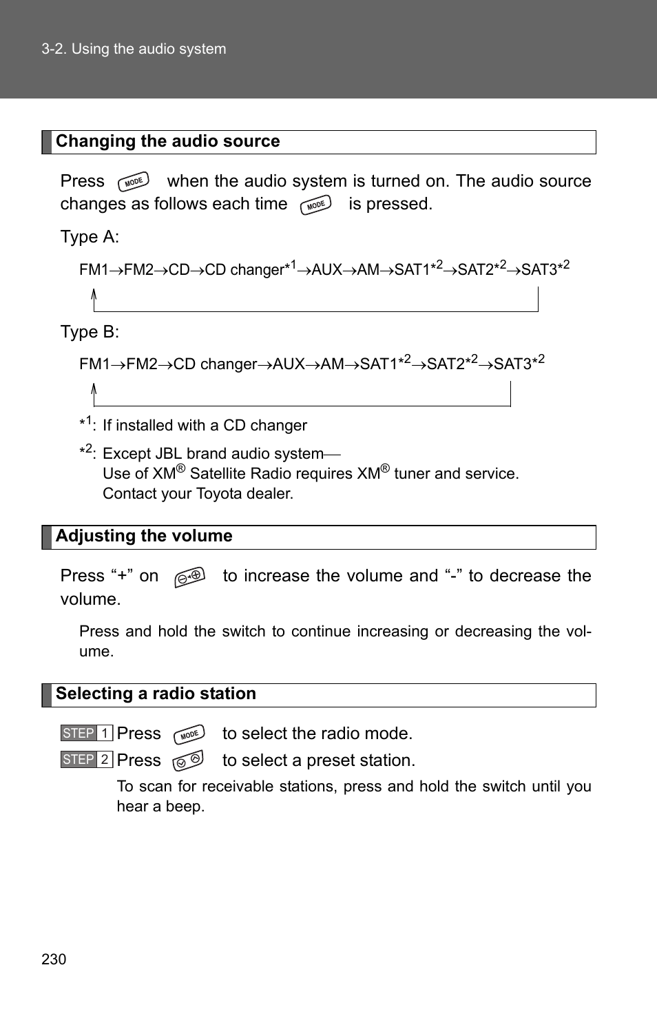 TOYOTA 2010 Corolla User Manual | Page 238 / 470