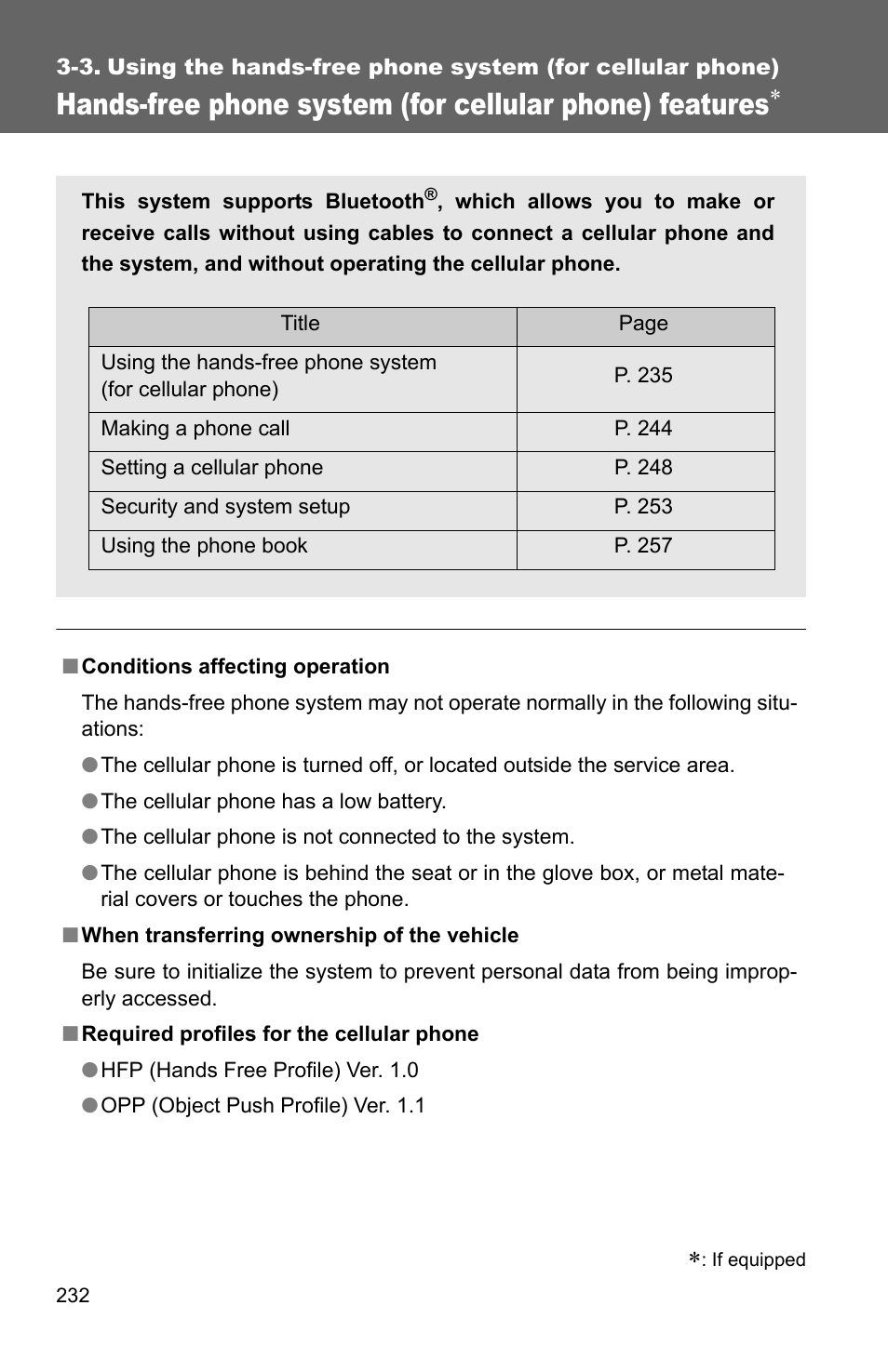 TOYOTA 2010 Corolla User Manual | Page 240 / 470