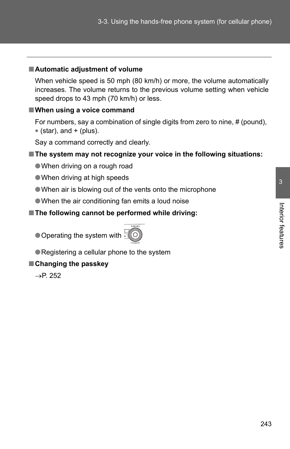 TOYOTA 2010 Corolla User Manual | Page 251 / 470