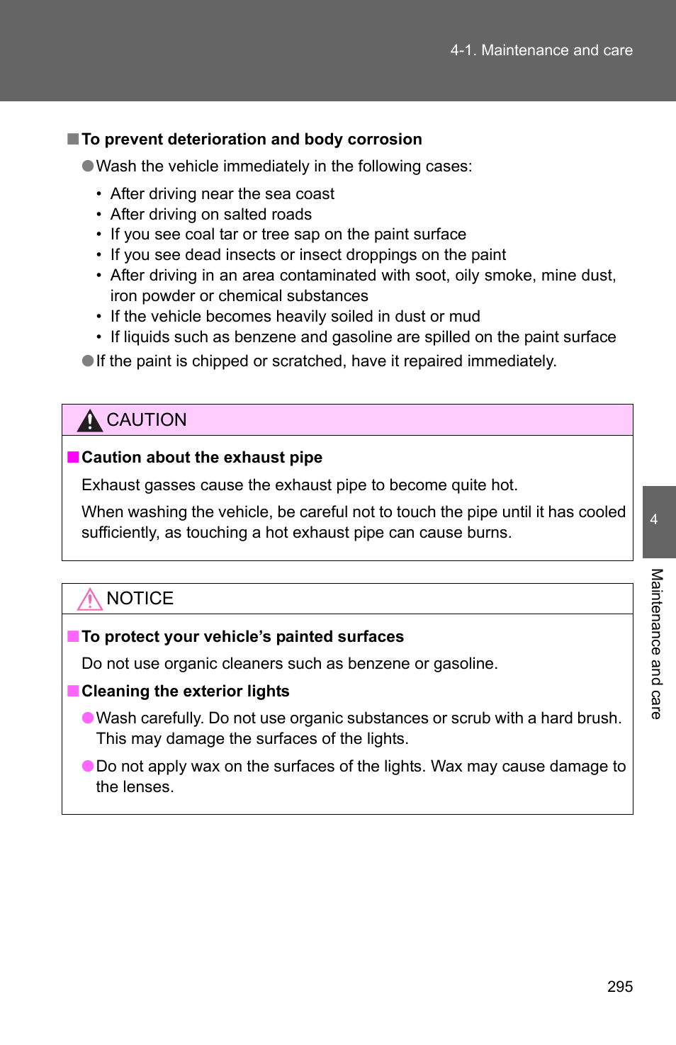 TOYOTA 2010 Corolla User Manual | Page 302 / 470