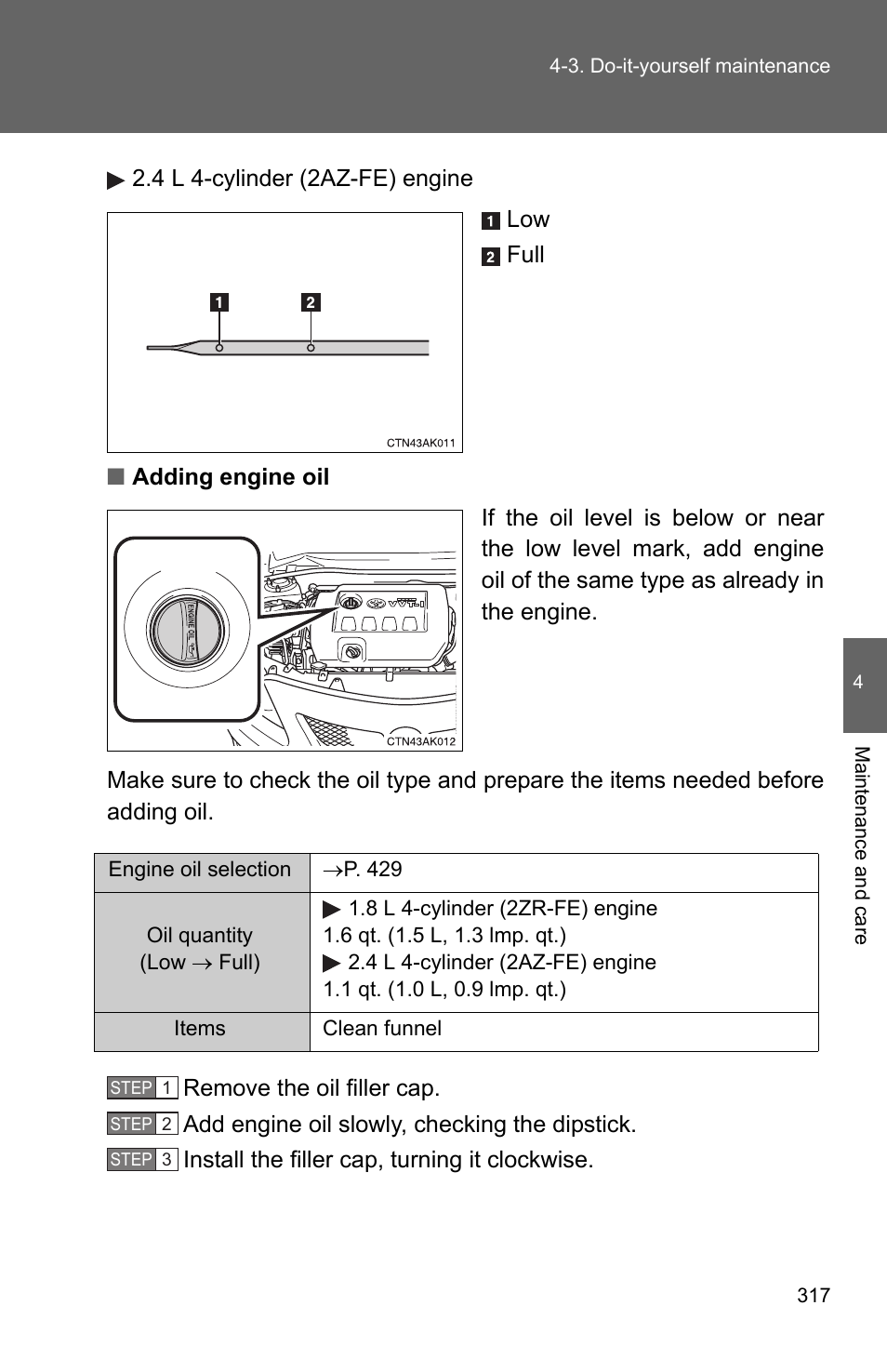 P. 317), P. 317 | TOYOTA 2010 Corolla User Manual | Page 324 / 470
