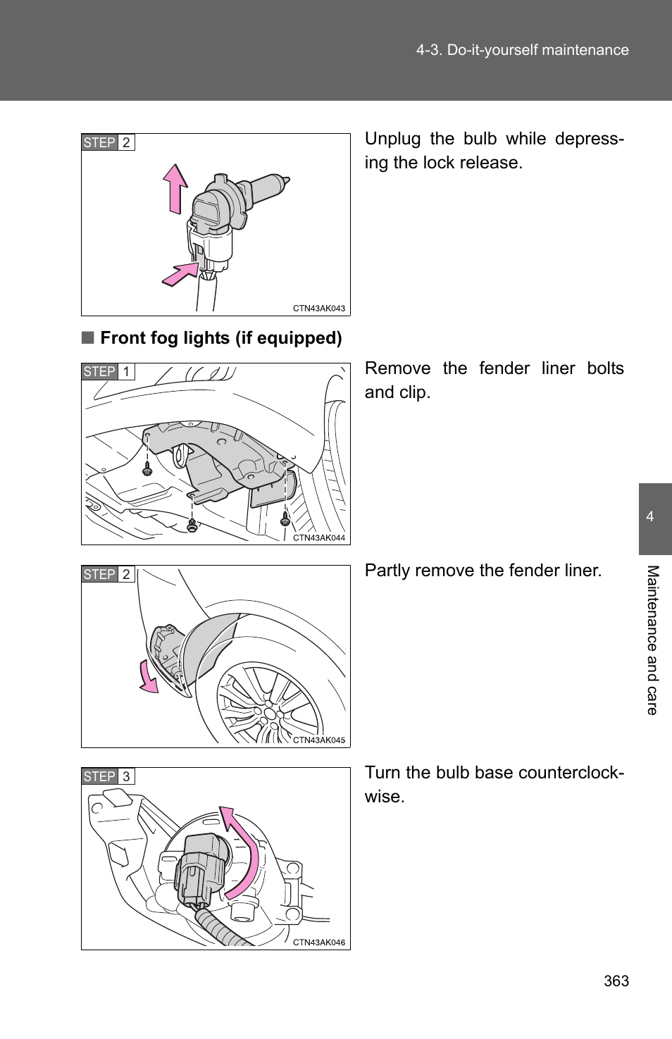 TOYOTA 2010 Corolla User Manual | Page 370 / 470