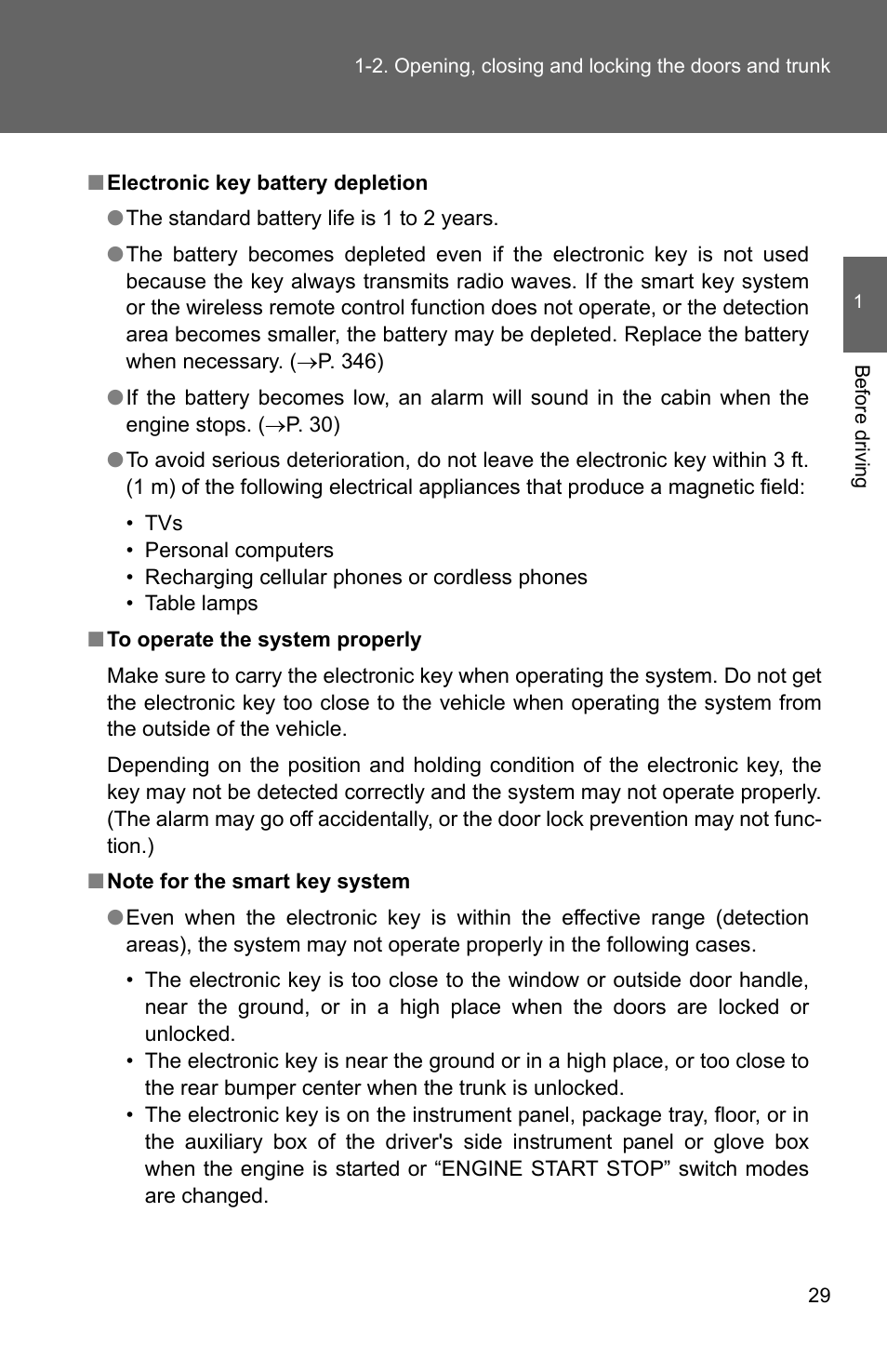 TOYOTA 2010 Corolla User Manual | Page 39 / 470