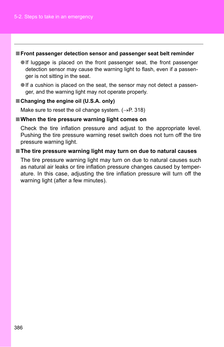 TOYOTA 2010 Corolla User Manual | Page 392 / 470