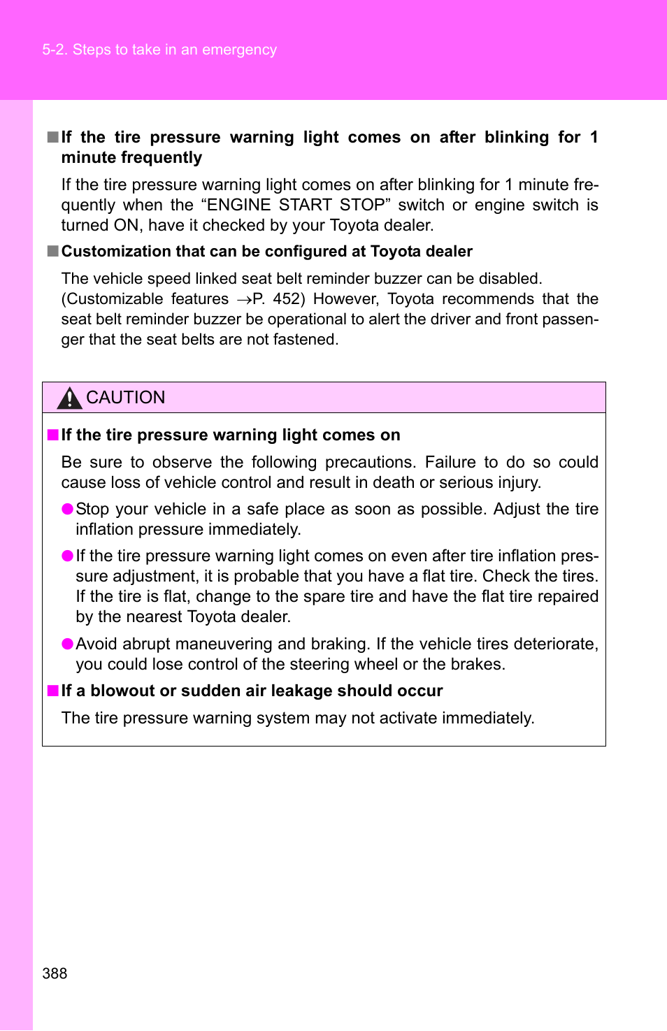 TOYOTA 2010 Corolla User Manual | Page 394 / 470