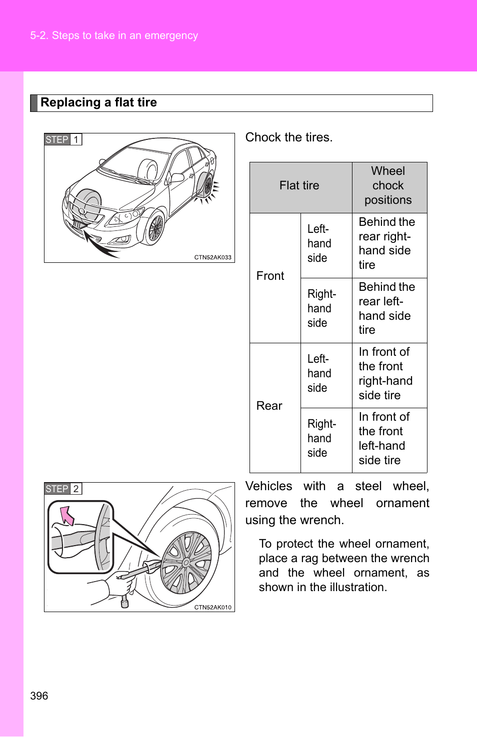 TOYOTA 2010 Corolla User Manual | Page 402 / 470