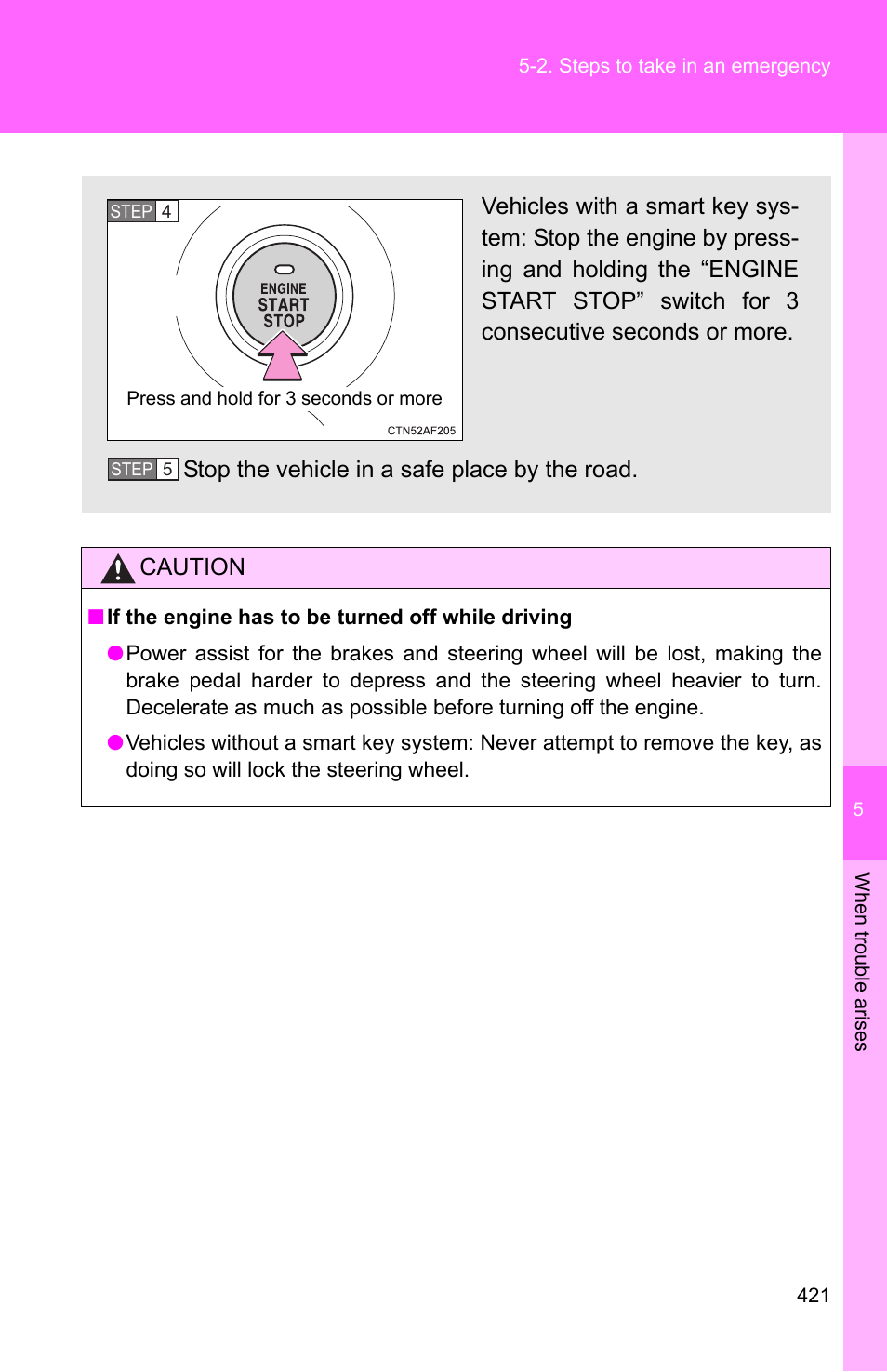 Caution | TOYOTA 2010 Corolla User Manual | Page 427 / 470