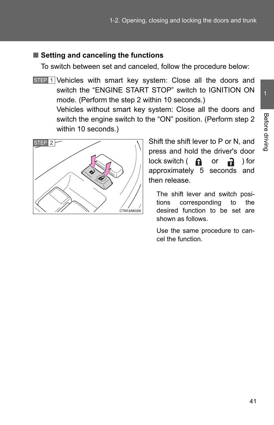 TOYOTA 2010 Corolla User Manual | Page 51 / 470
