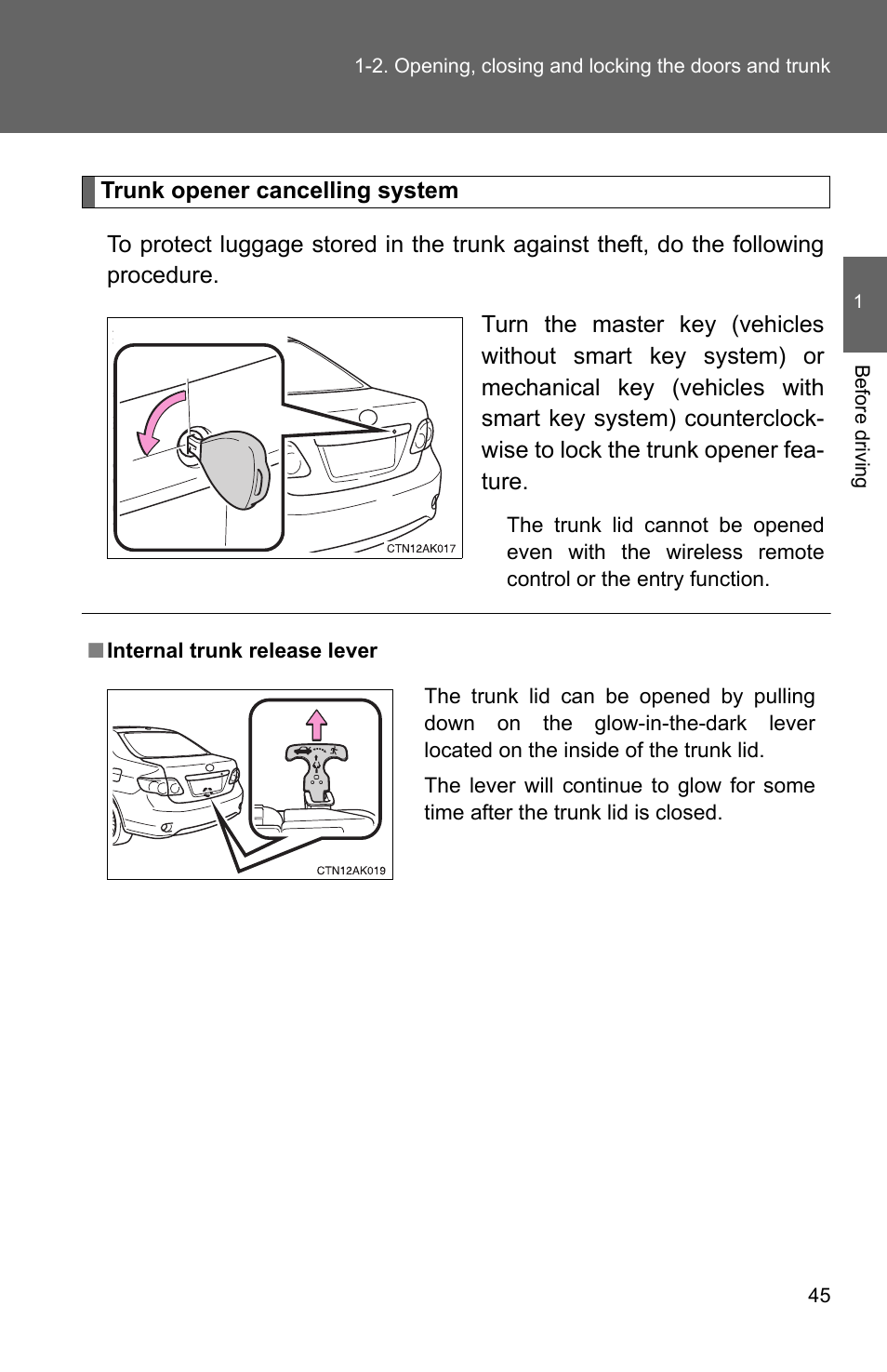 TOYOTA 2010 Corolla User Manual | Page 55 / 470