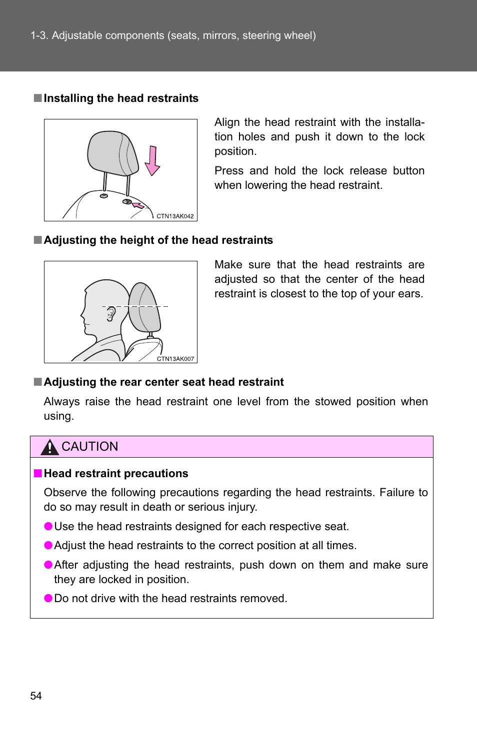 TOYOTA 2010 Corolla User Manual | Page 64 / 470