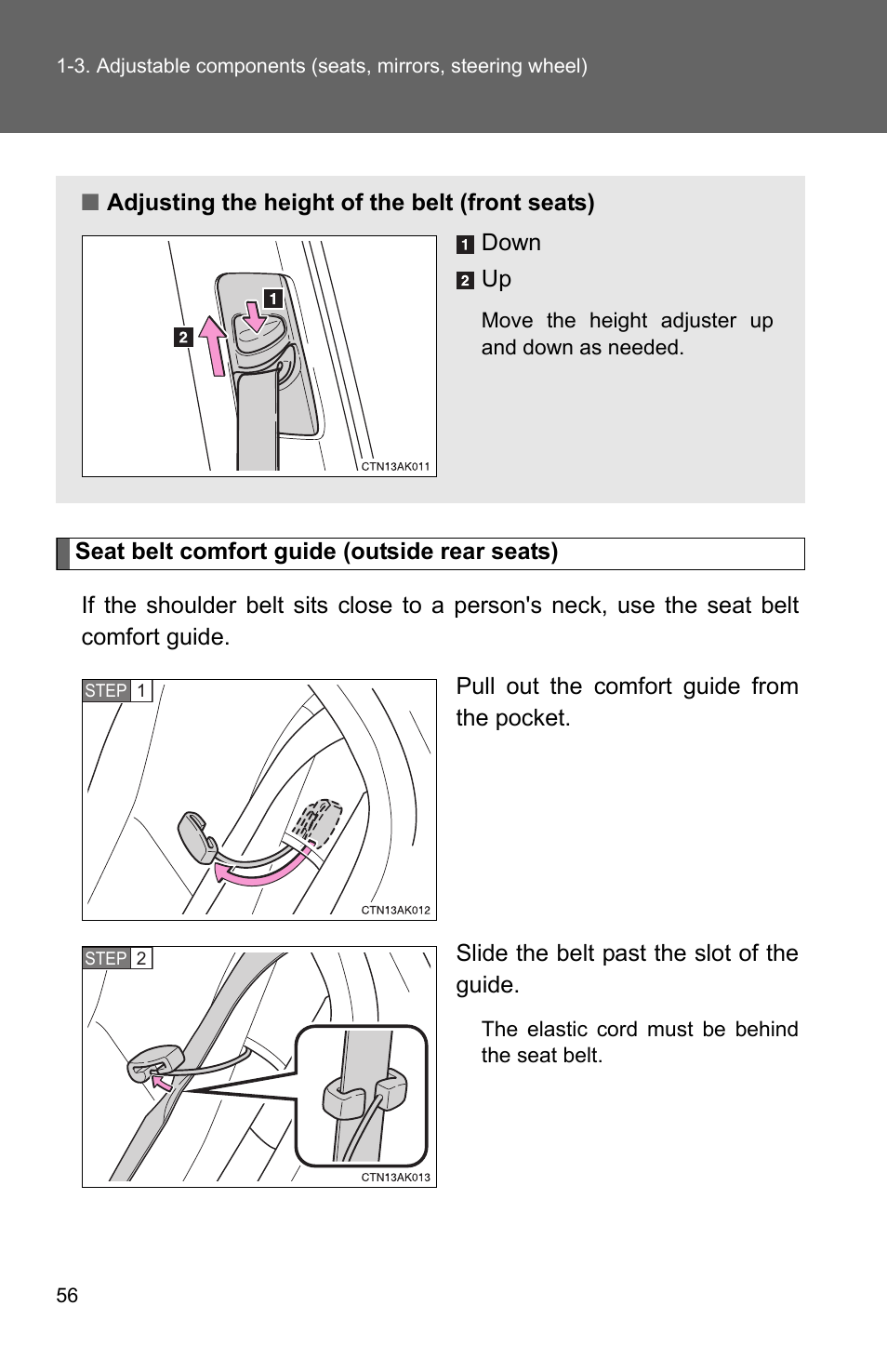 TOYOTA 2010 Corolla User Manual | Page 66 / 470