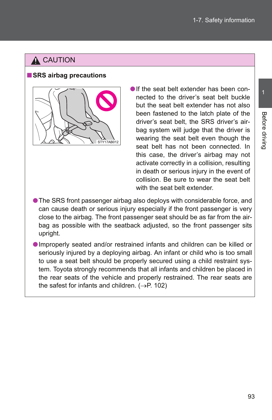 TOYOTA 2010 Yaris User Manual | Page 107 / 406