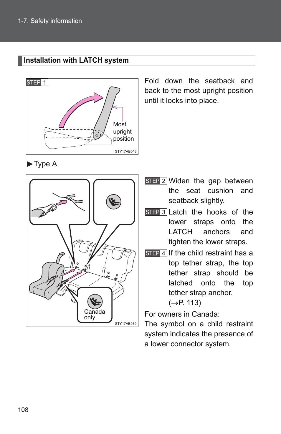 TOYOTA 2010 Yaris User Manual | Page 122 / 406