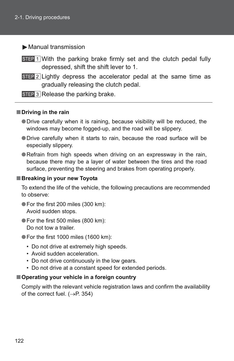 TOYOTA 2010 Yaris User Manual | Page 135 / 406