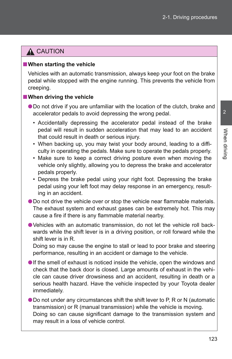 TOYOTA 2010 Yaris User Manual | Page 136 / 406