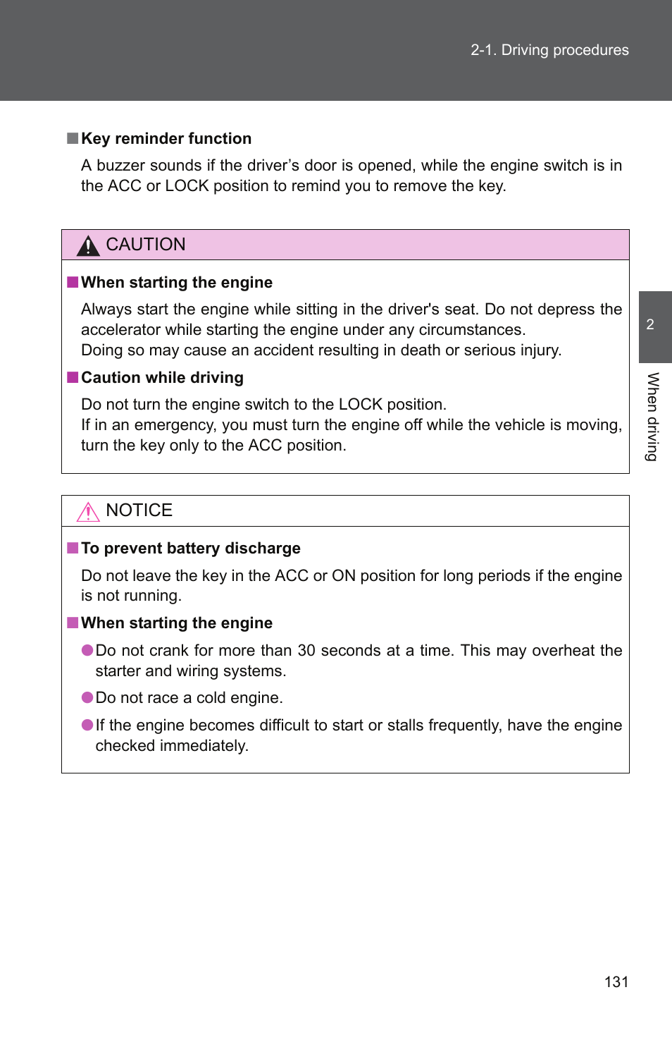 TOYOTA 2010 Yaris User Manual | Page 144 / 406
