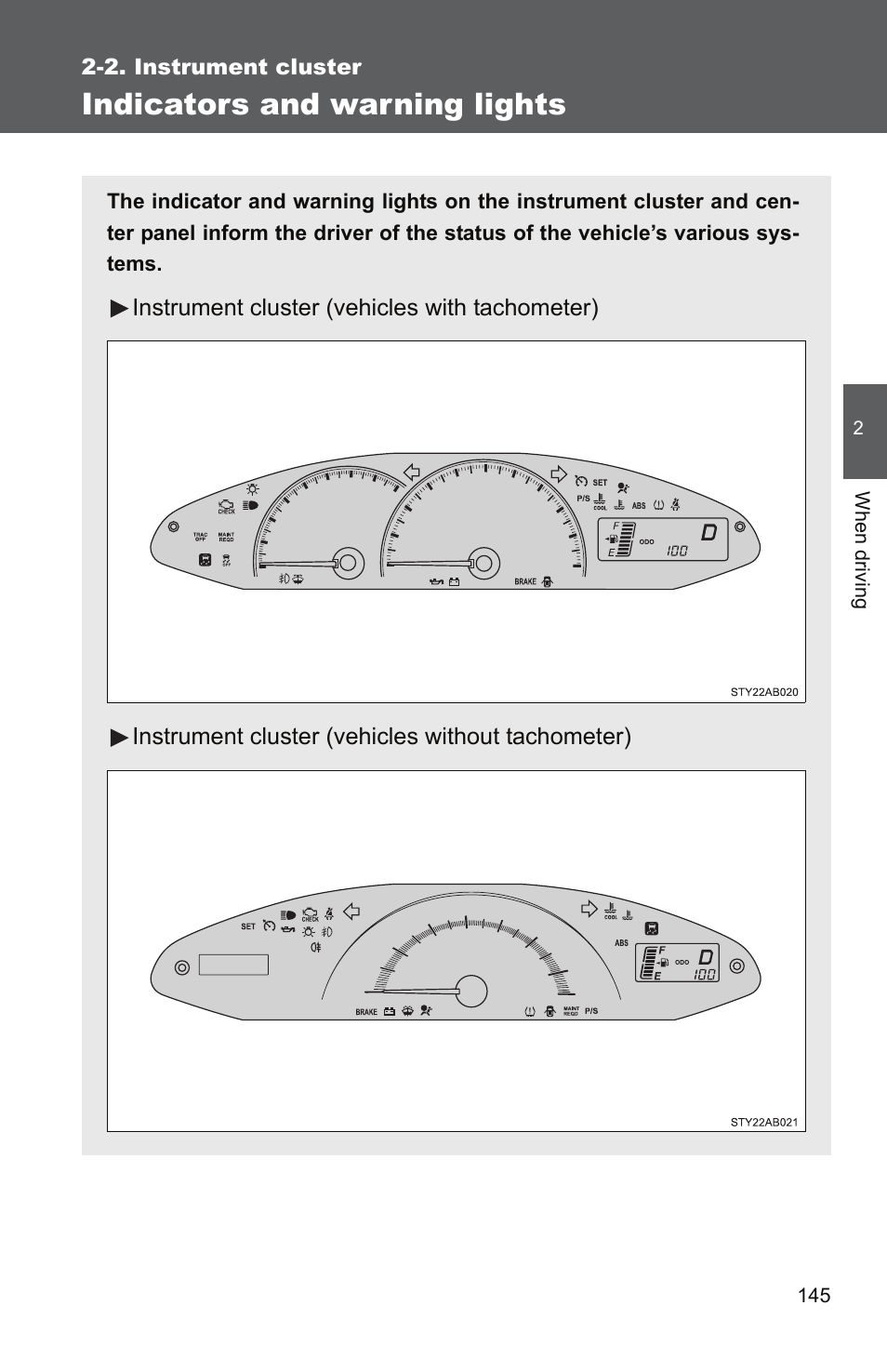 Indicators and warning lights | TOYOTA 2010 Yaris User Manual | Page 158 / 406