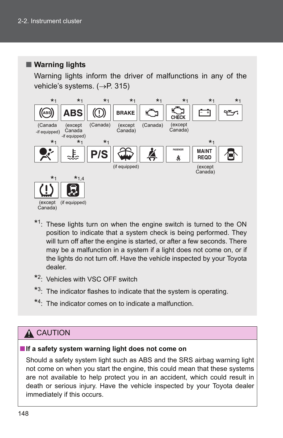 Caution | TOYOTA 2010 Yaris User Manual | Page 161 / 406