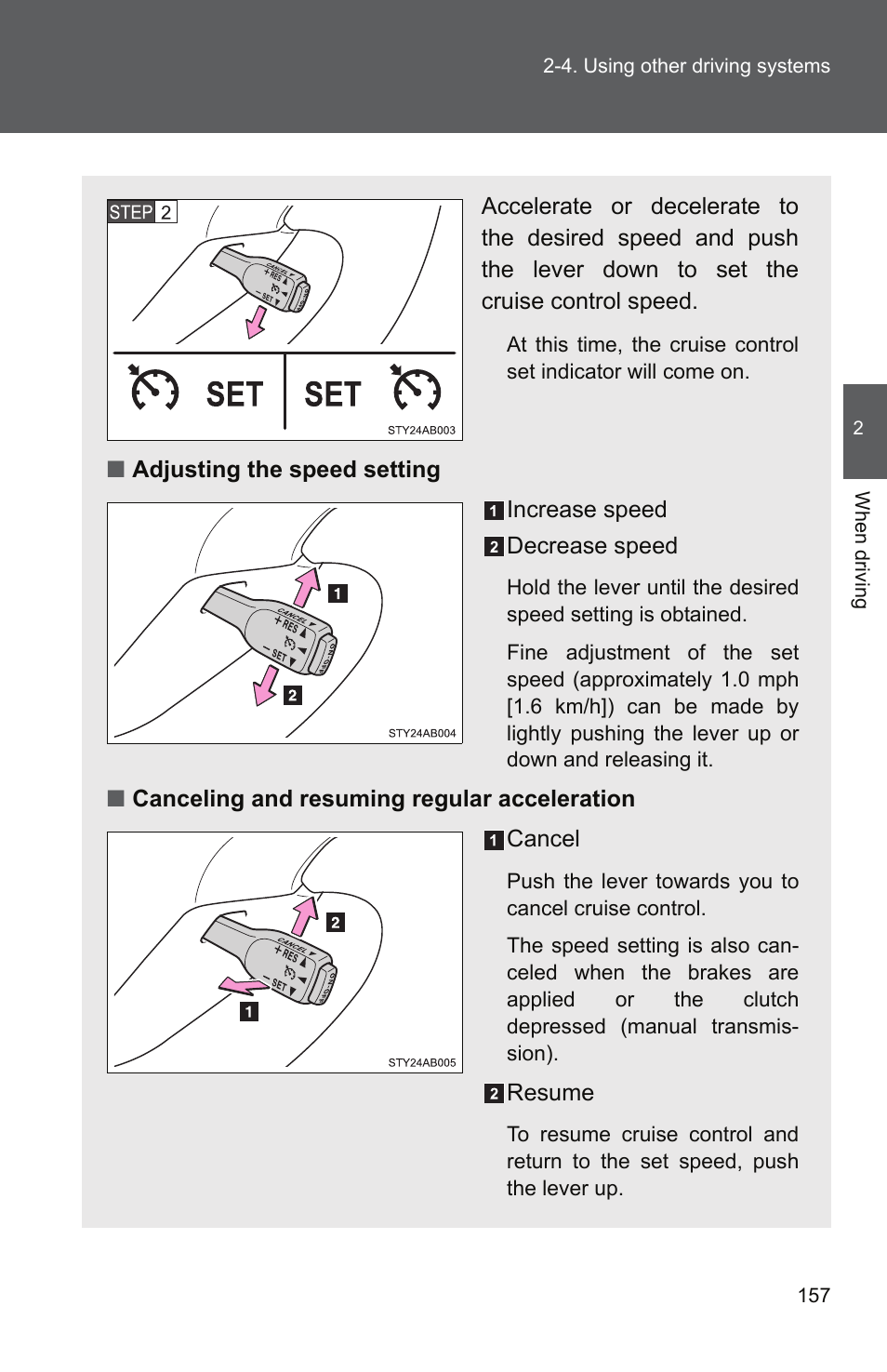 TOYOTA 2010 Yaris User Manual | Page 170 / 406
