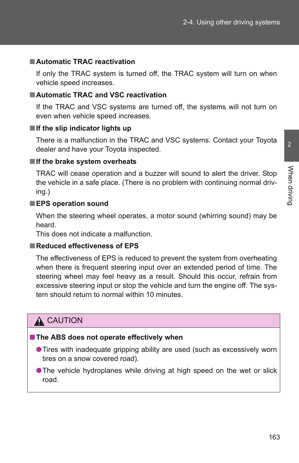 TOYOTA 2010 Yaris User Manual | Page 176 / 406