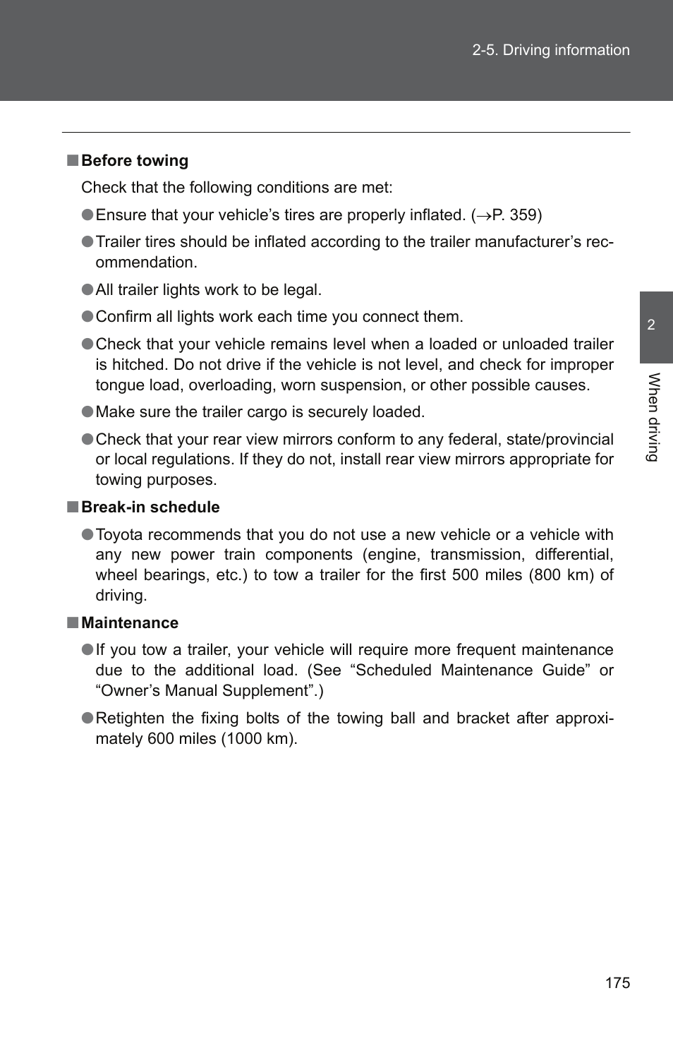 TOYOTA 2010 Yaris User Manual | Page 188 / 406