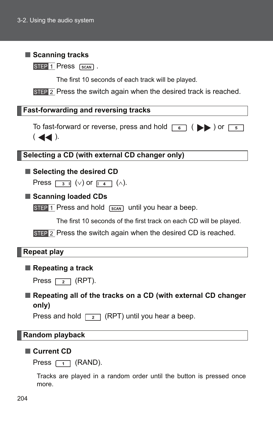 TOYOTA 2010 Yaris User Manual | Page 216 / 406