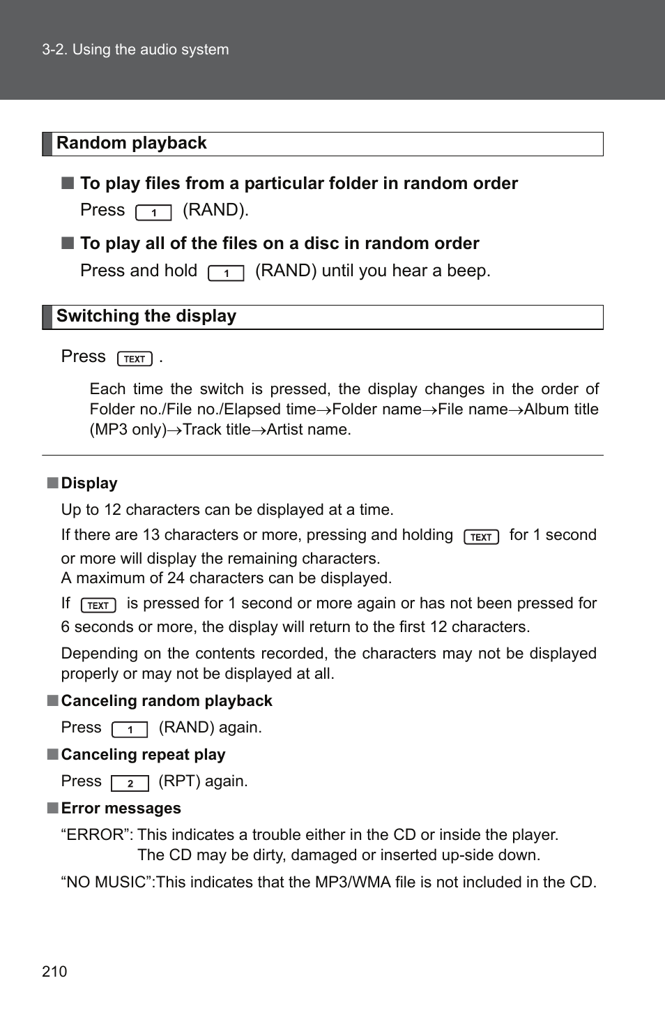 TOYOTA 2010 Yaris User Manual | Page 222 / 406