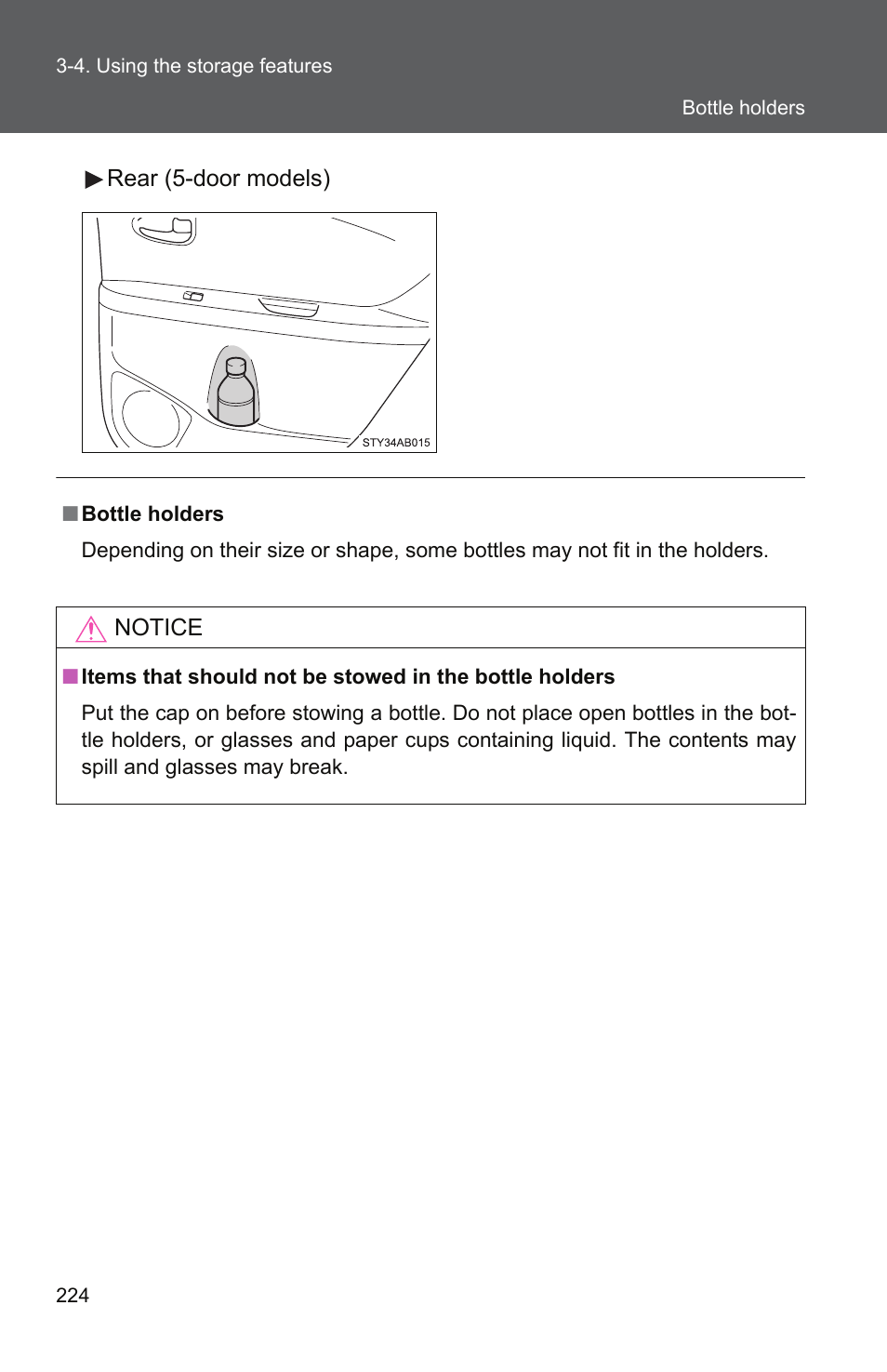 TOYOTA 2010 Yaris User Manual | Page 236 / 406