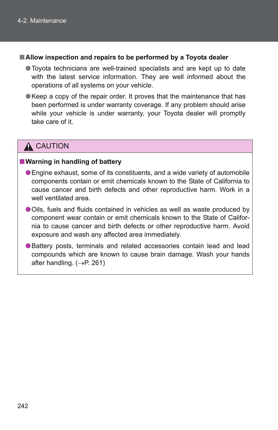 TOYOTA 2010 Yaris User Manual | Page 253 / 406
