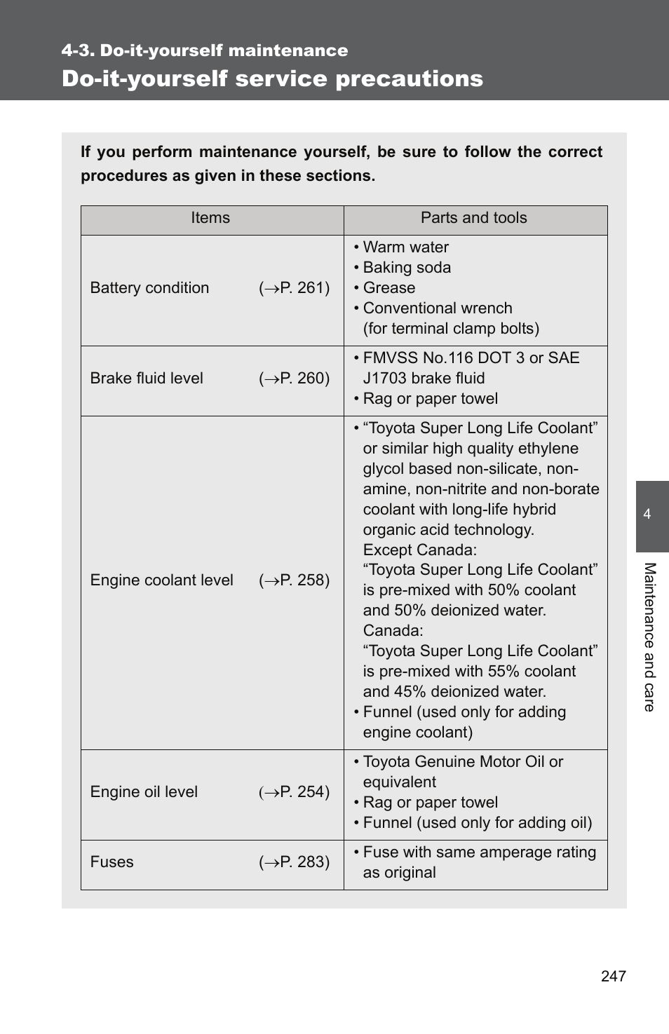 Sec_4-3, Do-it-yourself service precautions | TOYOTA 2010 Yaris User Manual | Page 258 / 406