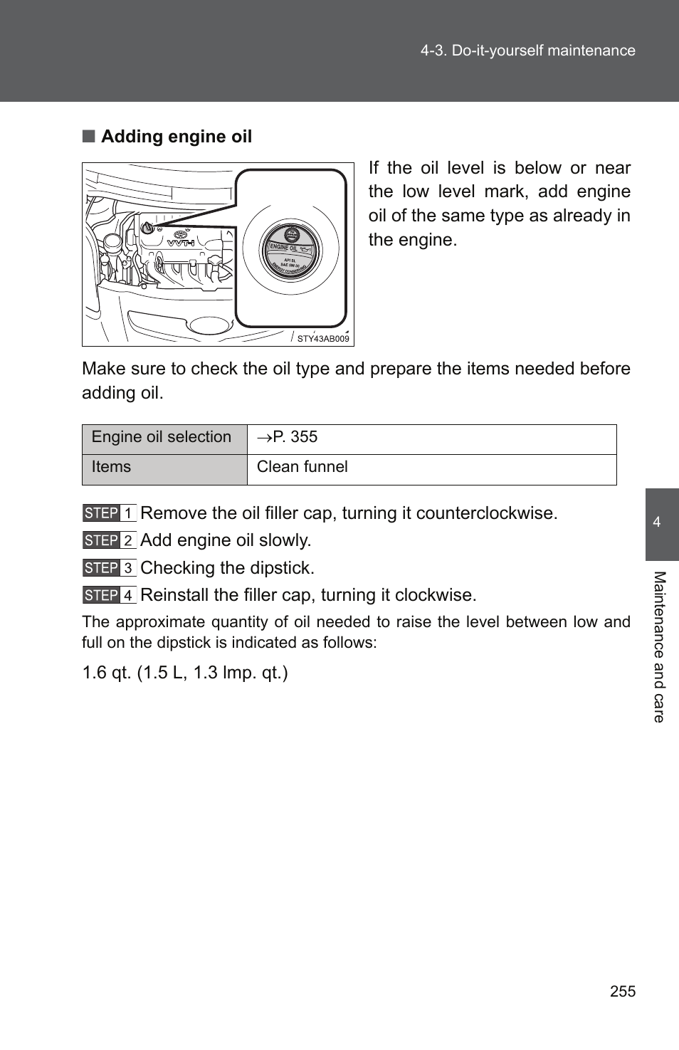 TOYOTA 2010 Yaris User Manual | Page 266 / 406