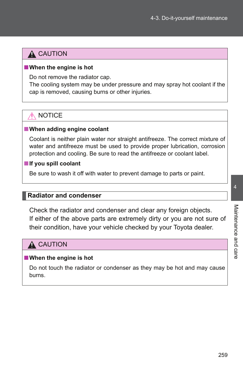 TOYOTA 2010 Yaris User Manual | Page 270 / 406