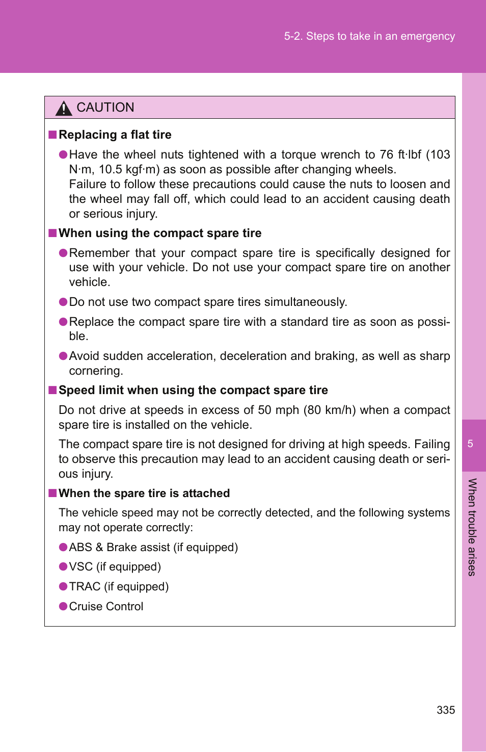 TOYOTA 2010 Yaris User Manual | Page 345 / 406