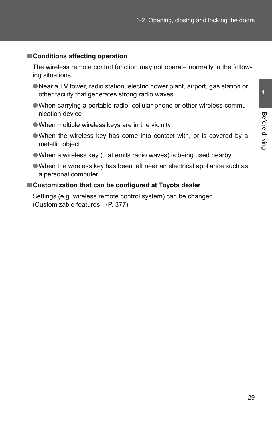 TOYOTA 2010 Yaris User Manual | Page 43 / 406