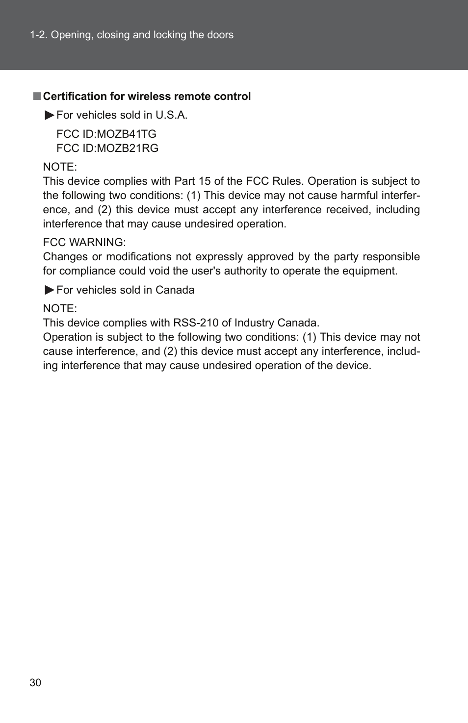 TOYOTA 2010 Yaris User Manual | Page 44 / 406