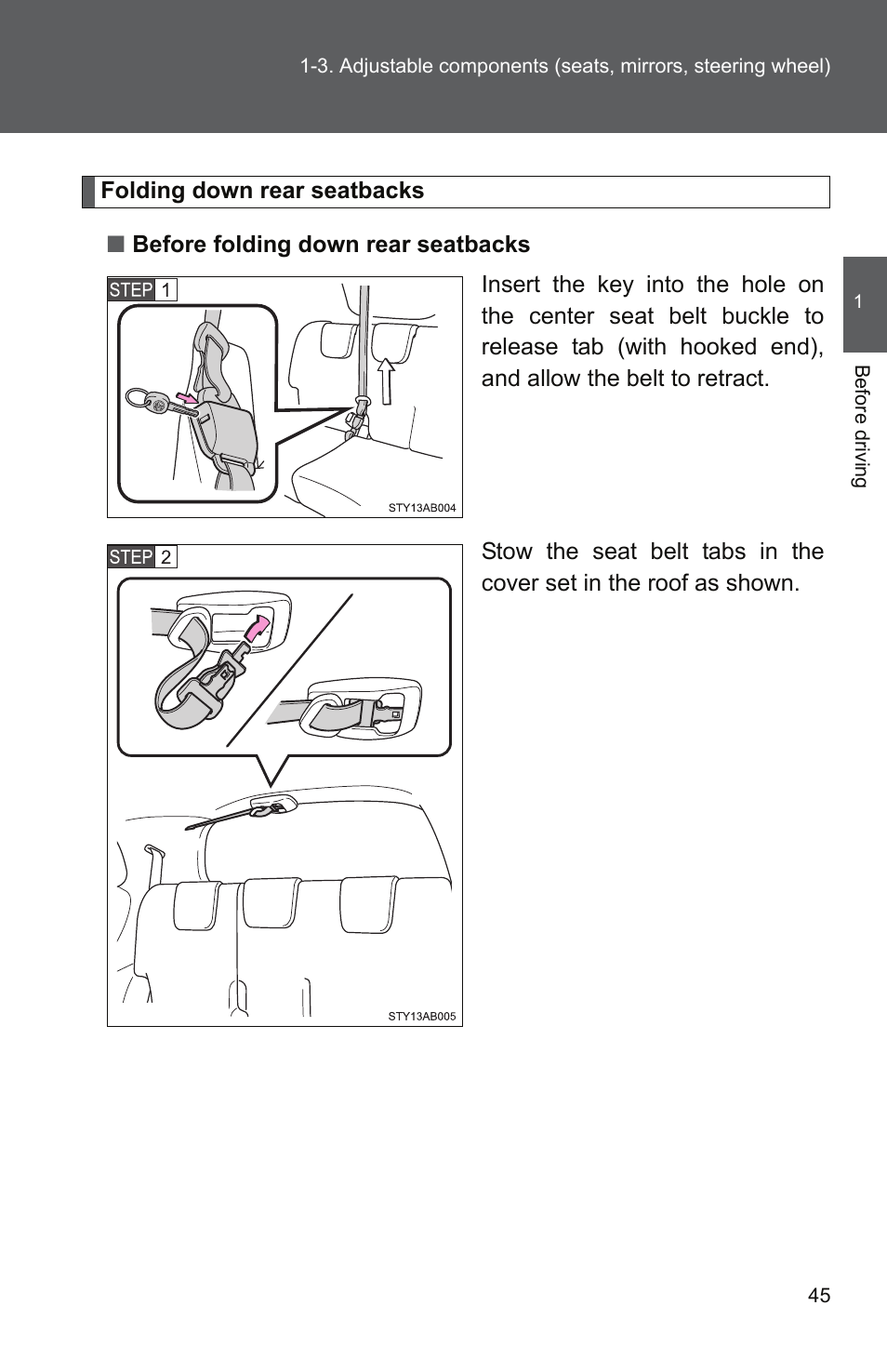 TOYOTA 2010 Yaris User Manual | Page 59 / 406