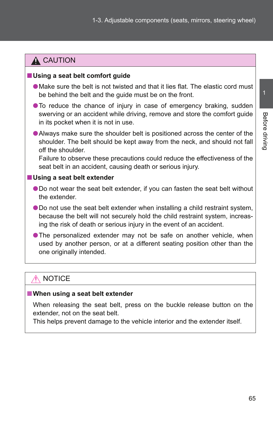 TOYOTA 2010 Yaris User Manual | Page 79 / 406