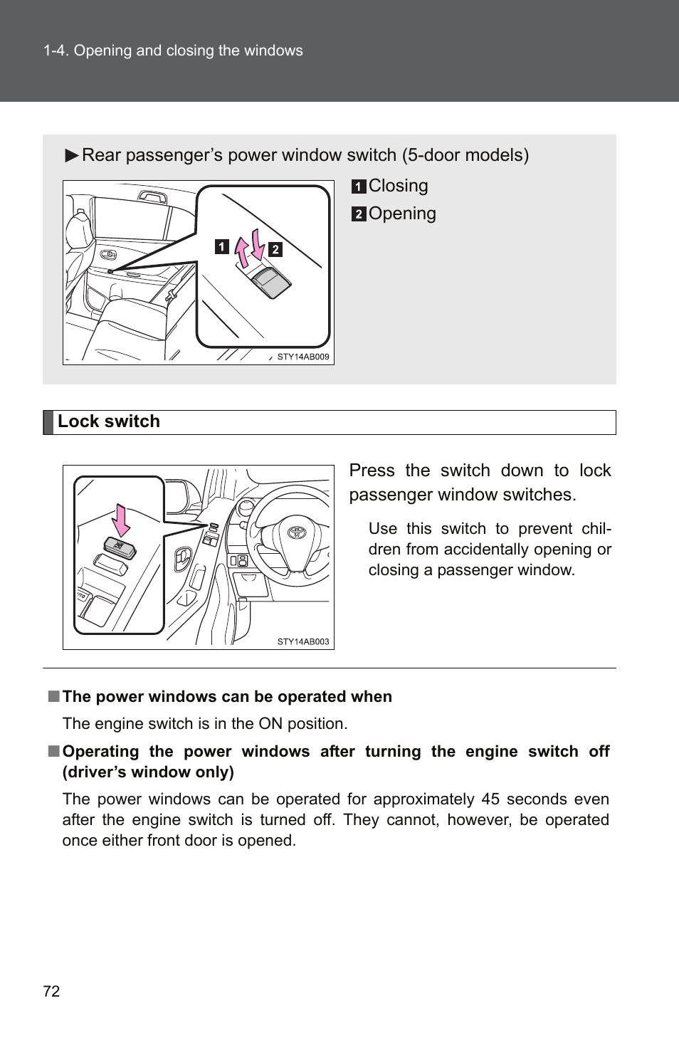 TOYOTA 2010 Yaris User Manual | Page 86 / 406