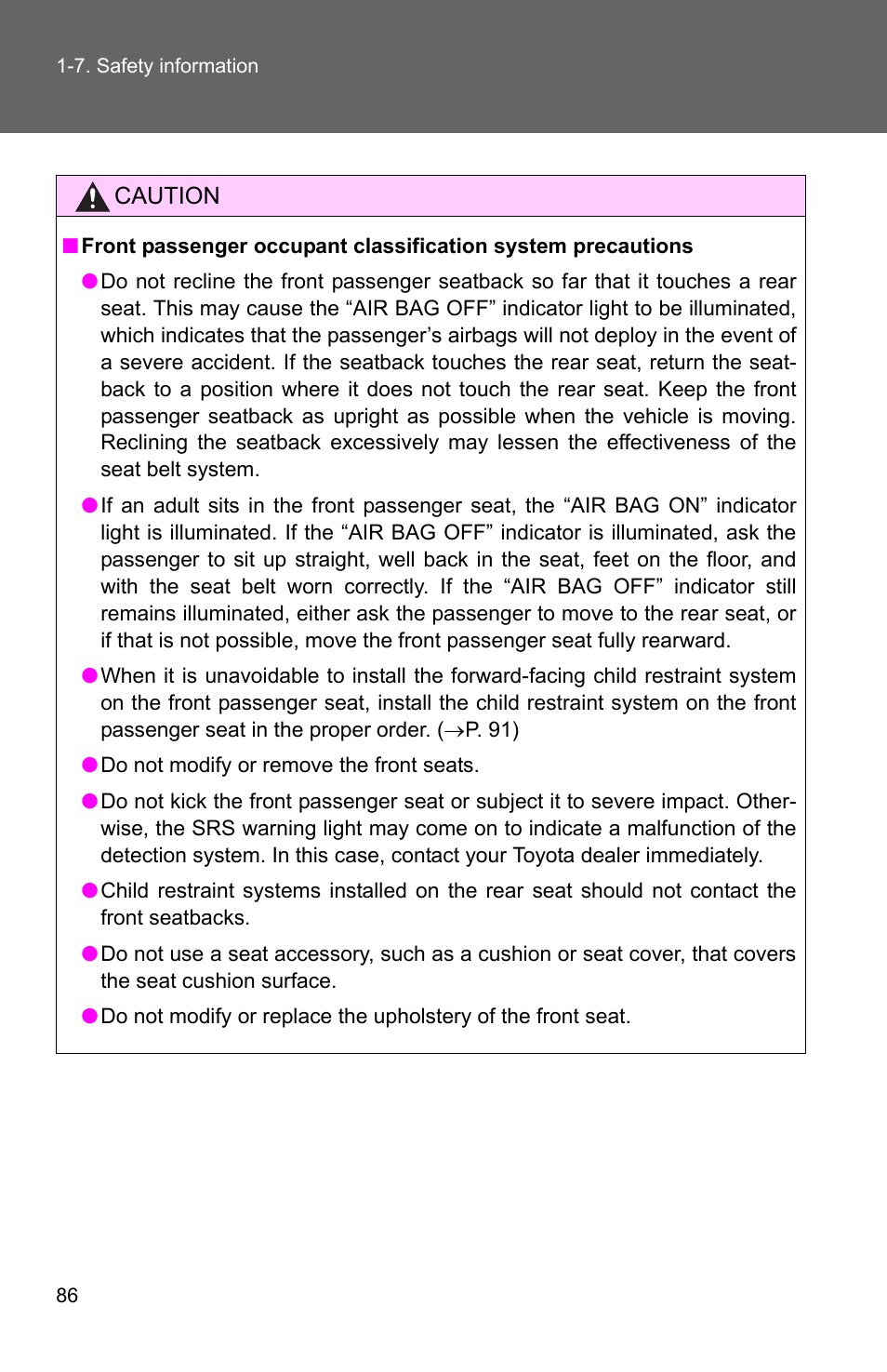 TOYOTA 2010 Matrix User Manual | Page 108 / 461