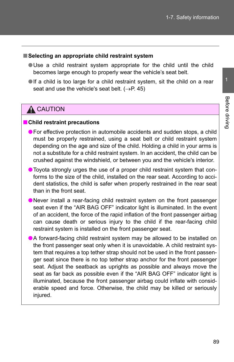 TOYOTA 2010 Matrix User Manual | Page 111 / 461